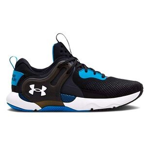 RARE Under Armour Hovr Apex 3 “Black Radar Blue” Mesh Training Men’s Sneakers 10